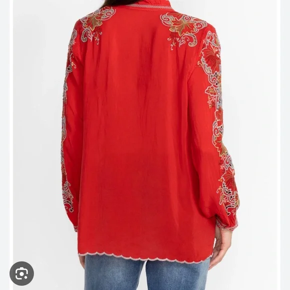 Johnny Was Ruelle Blouse size XS - Picture 4 of 9